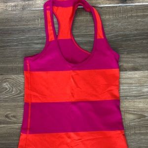 Lululemon Seawheeze Striped Cool Racerback Tank